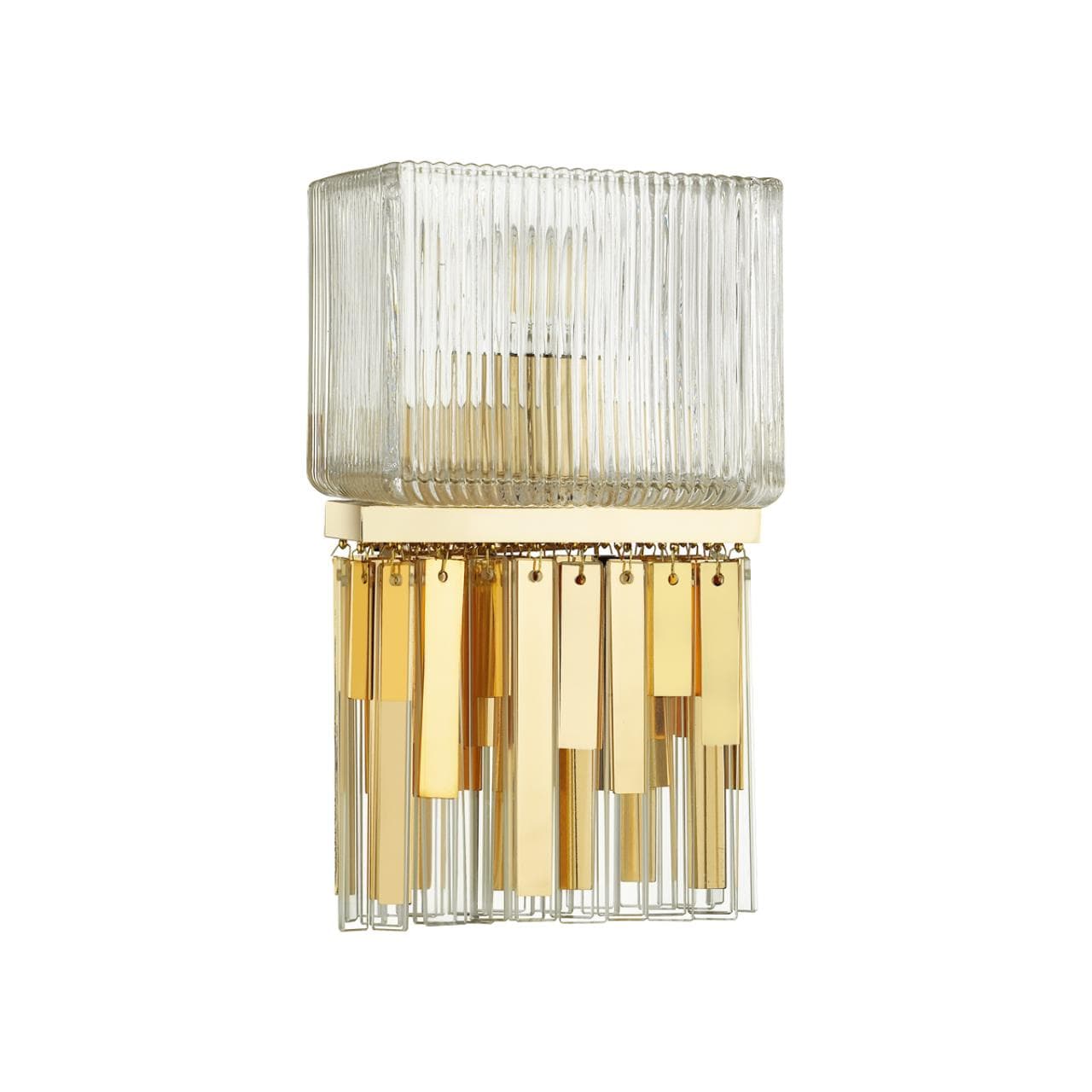 Odeon Light 4877/1W HALL ODL_EX22 59 золотой/прозрачный/стекло Бра E14 1*40W GATSBY — миниатюра 1