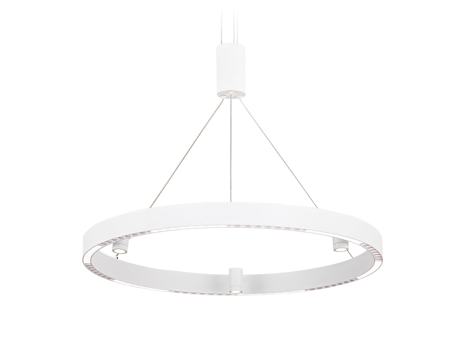 Ambrella Светильник подвесной светодиодный FL5844/1+3 WH белый 40W 3000K/4200K/6400K D600*1200 (без ПДУ)