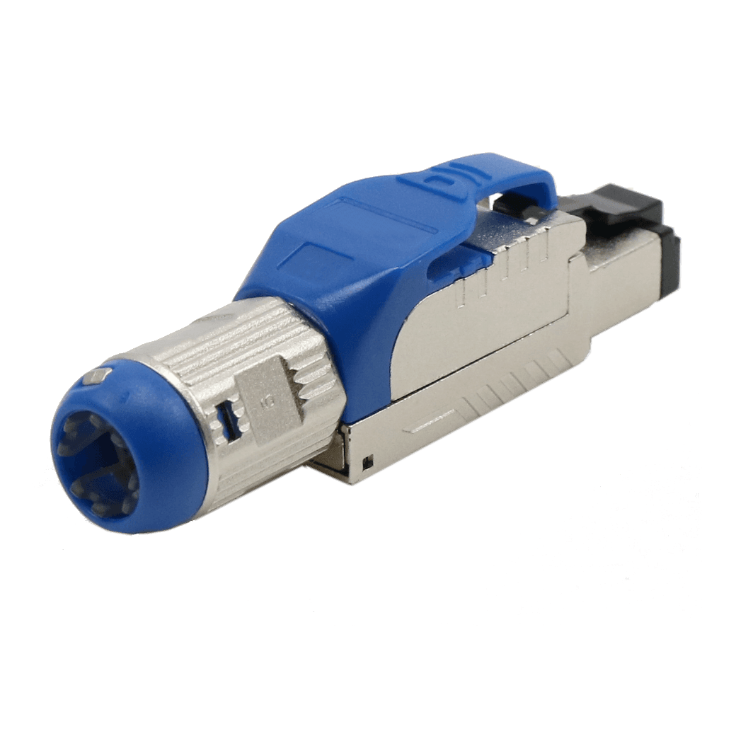 Hyperline PLUD-8P8C-S-C6-VL Разъем RJ-45 (8P8C) под витую пару, полевая заделка, категория 6, неэкранированный, для одножильного кабеля, зажимной (защ 427433