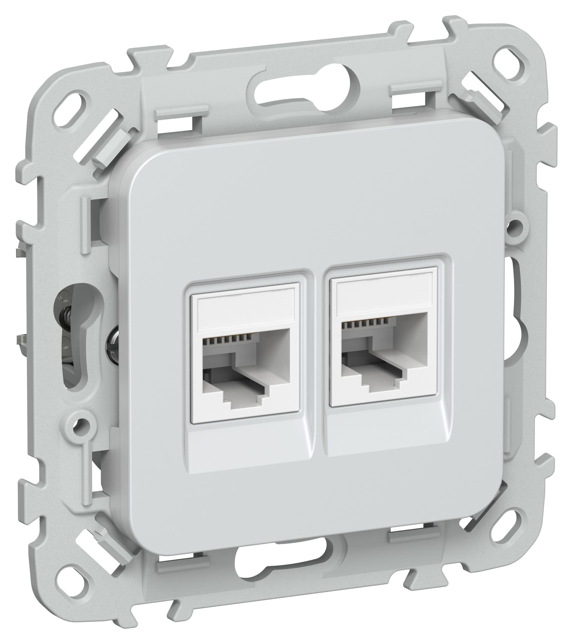 IEK FLITE Жемчуг Розетка 2-местная компьютерная RJ45 категория 5Е UTP