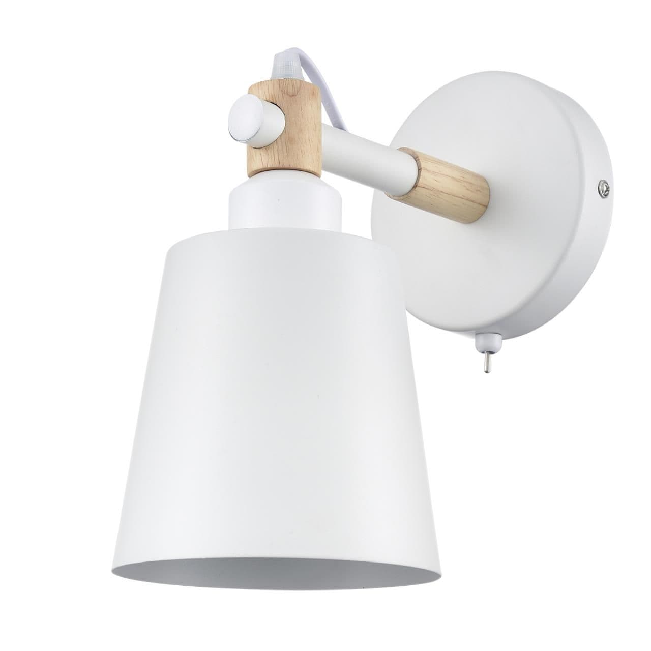 Lumion 8097/1W MODERNI LN25 белый/белый металл, дерево/металл Бра Е27 1*60W 220V ROSALINA