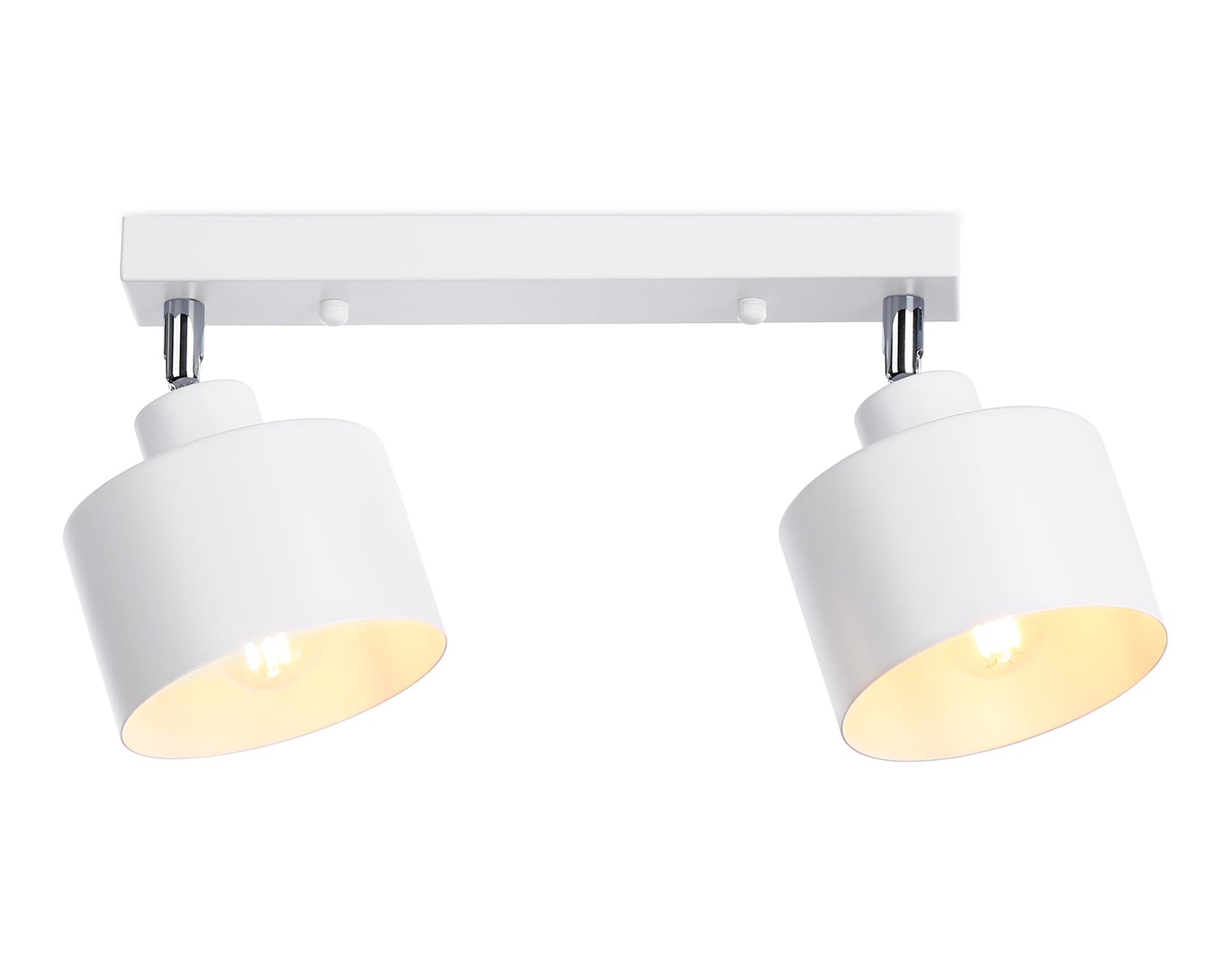 Ambrella Настенно-потолочный спот в стиле лофт TR8141/2  WH белый E27*2 max 40W 340*120*180 — миниатюра 1