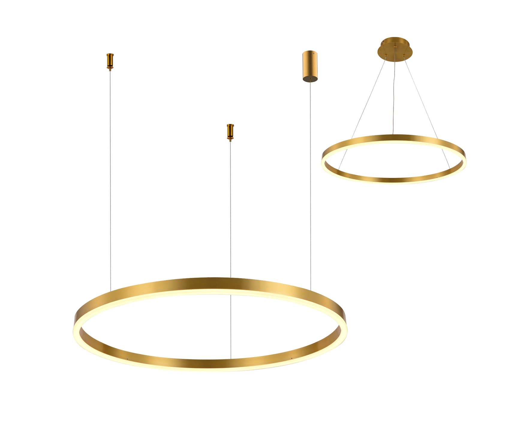 Kink Light 08213,36A(3000K) Подвес Тор латунь d60 h150 Led 36W (3000K) 2 типа крепления