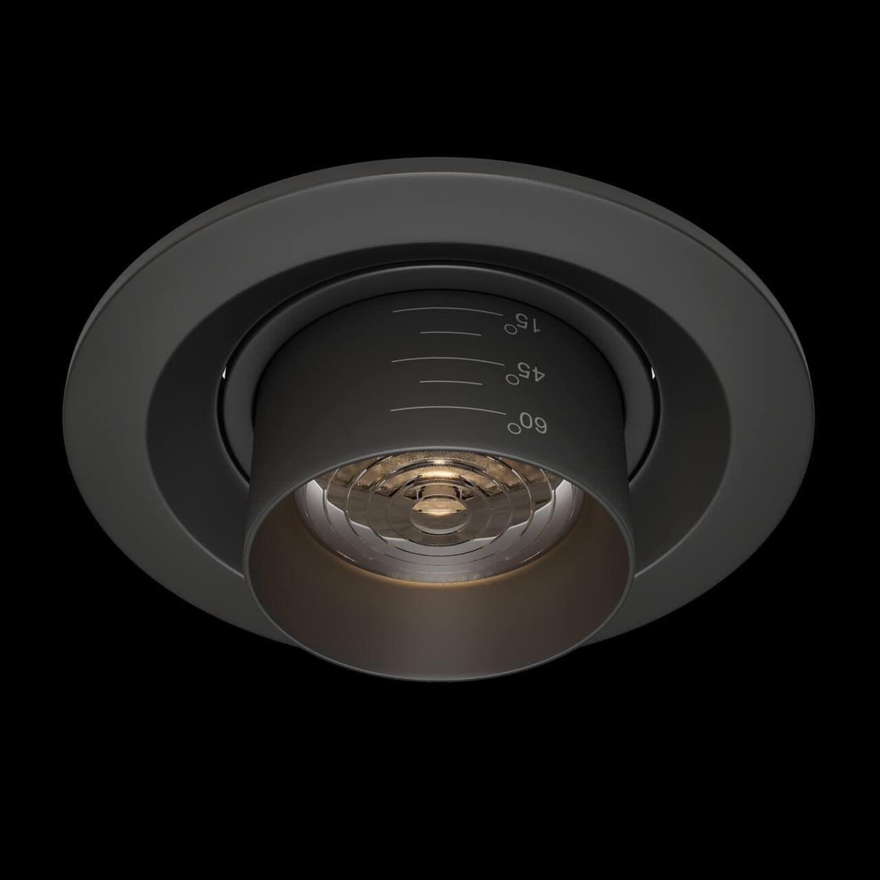 Maytoni Downlight Elem Черный Встраиваемый светильник DL052-L7B3K — миниатюра 8