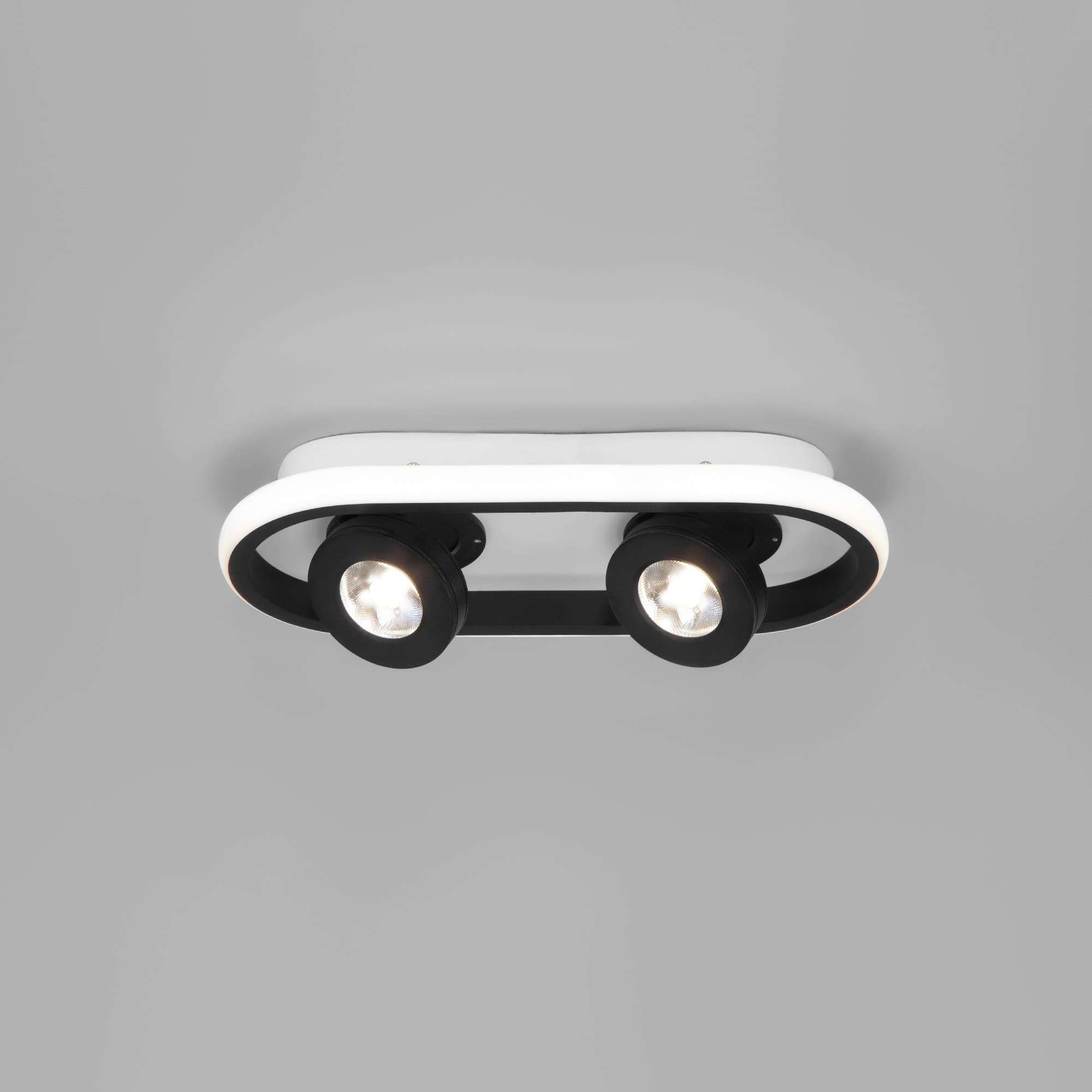 Eurosvet 20123/2 LED Светильник потолочный белый/черный a055521