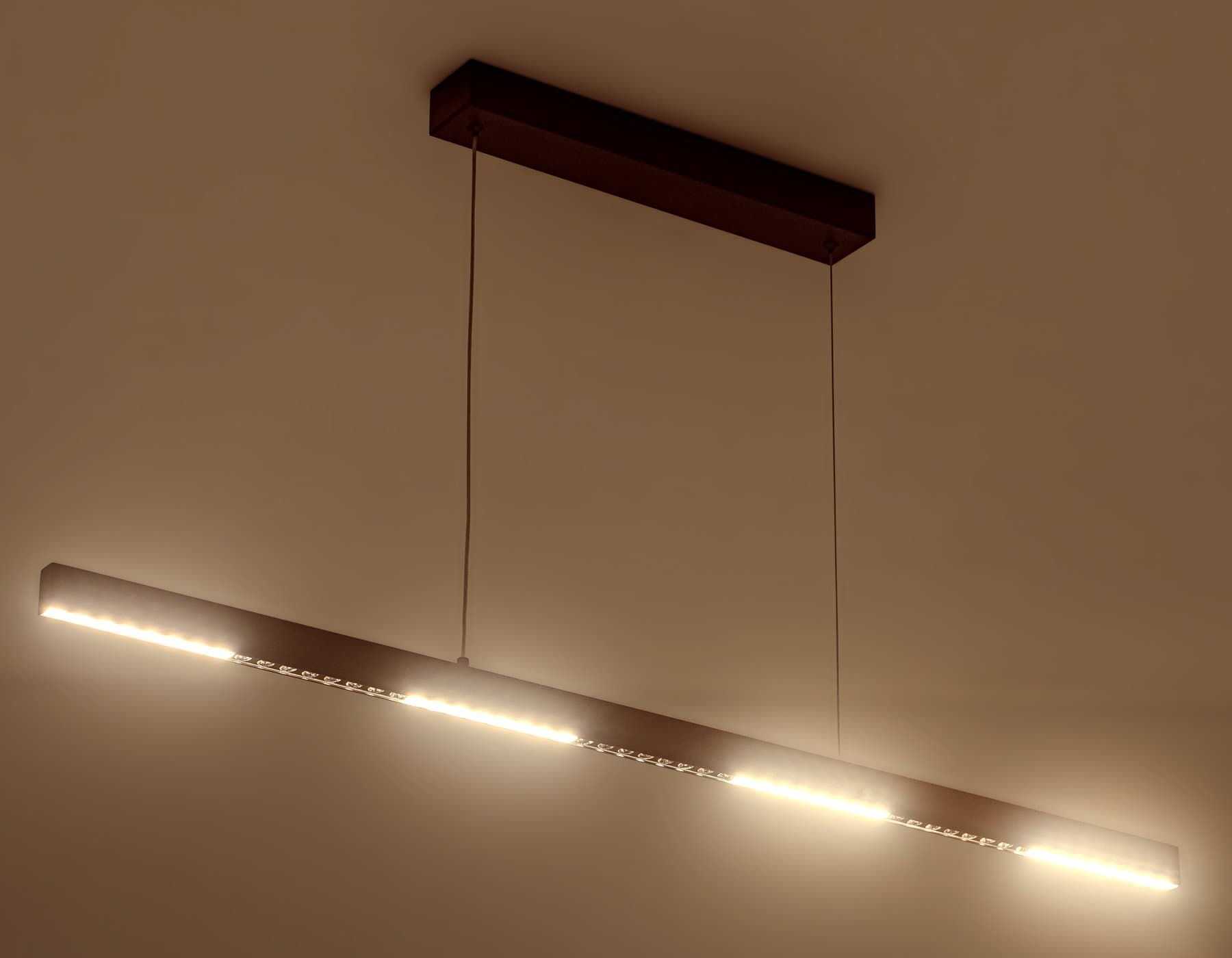 Ambrella Светильник подвесной светодиодный FL5832 BK черный 25W 3000K/4200K/6400K 1037*17.5*750 (без ПДУ) — миниатюра 3