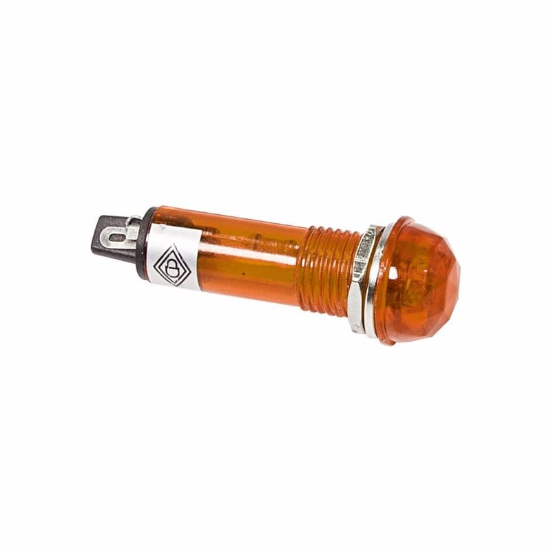 Индикатор ГРАНЕНЫЙ Ø10.2 220V желтый Rexant 36-4732