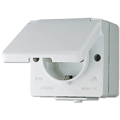 JUNG Штепсельная розетка SCHUKO для накладного монтажа 16A 250V ~ IP44 620W