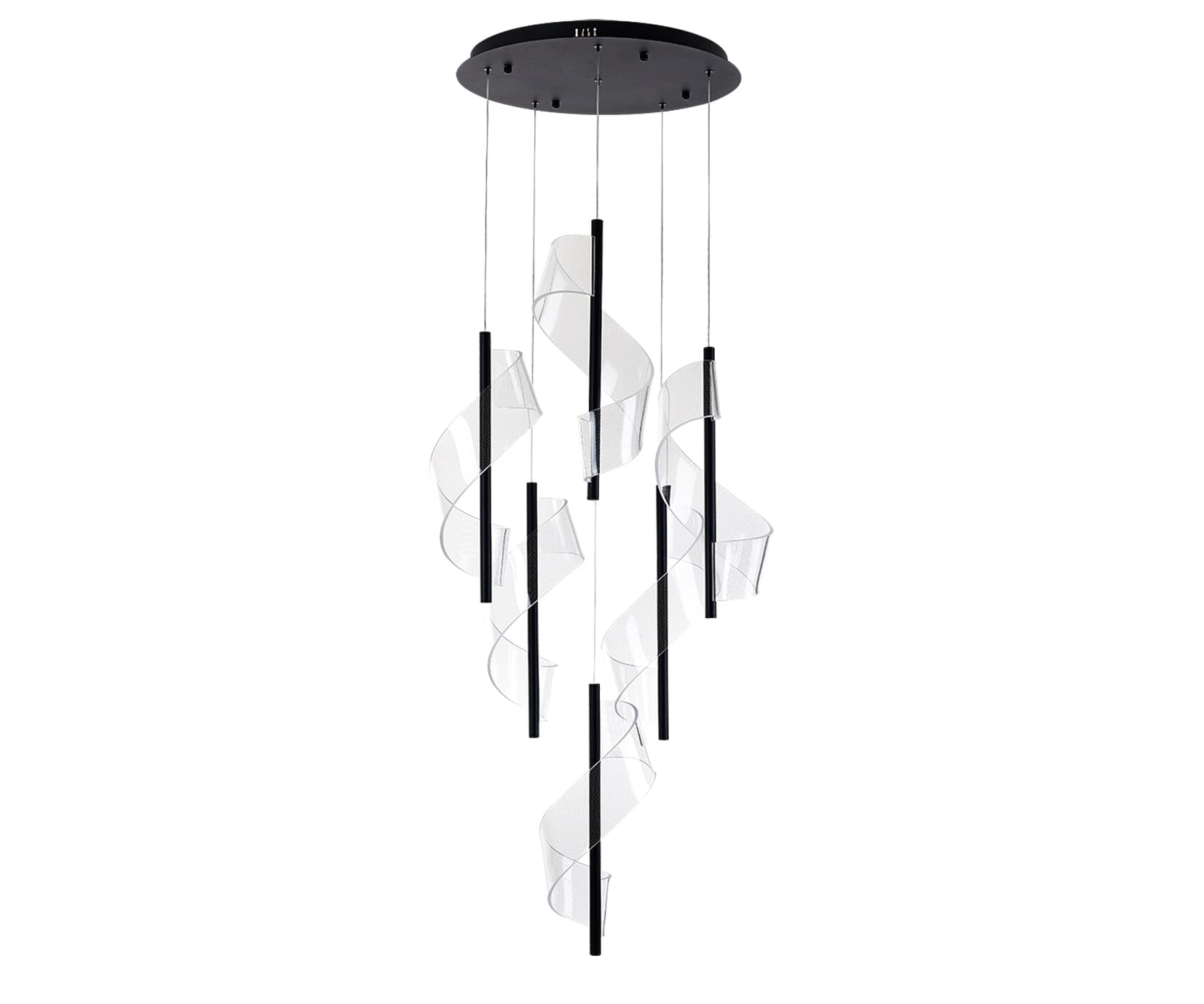 Kink Light 08042-6A,19 Подвес Илина черный d60 h200 Led 84W (4000K)