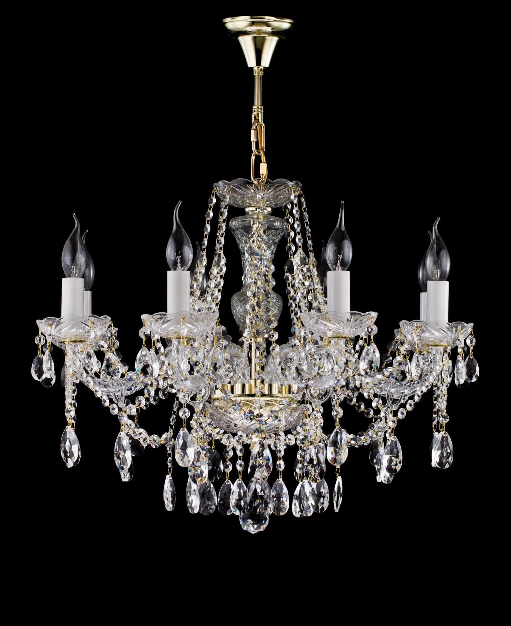 Maytoni Royal Classic Beatrix Золото Люстра 8xE14 60W DIA019-08-G — миниатюра 7
