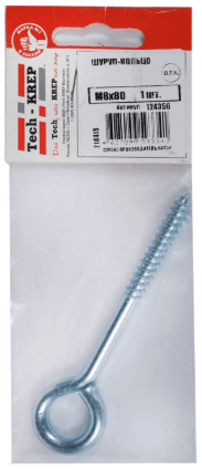 Tech-Krep Шуруп- кольцо М8х80 (1 шт) - пакет 124356 — миниатюра 2