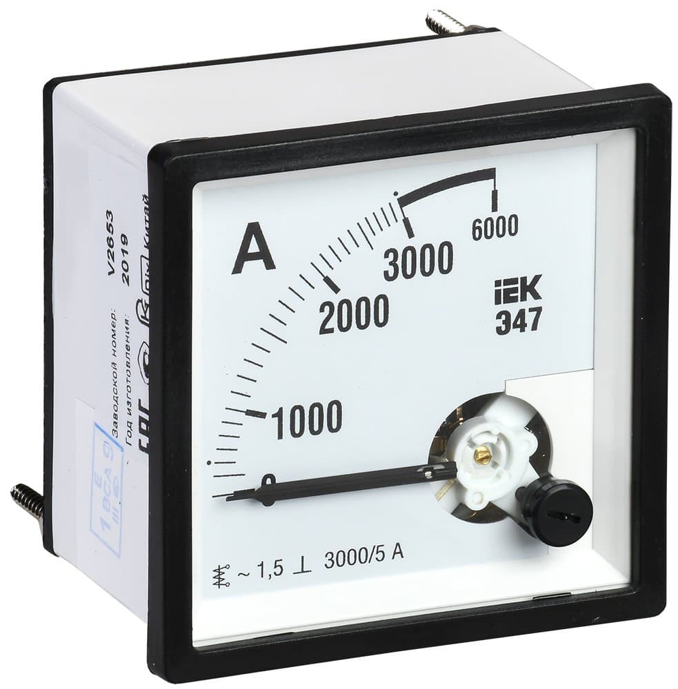 IEK Амперметр Э47 3000/5А кл. точн. 1,5 96х96мм