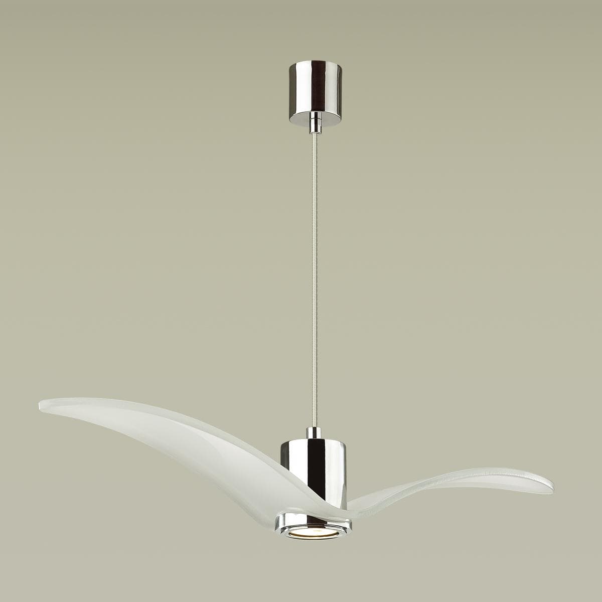 Odeon Light 4903/1A PENDANT Подвес GU10 1*5W BIRDS ODL22 233 белый/хром/стекло — миниатюра 4