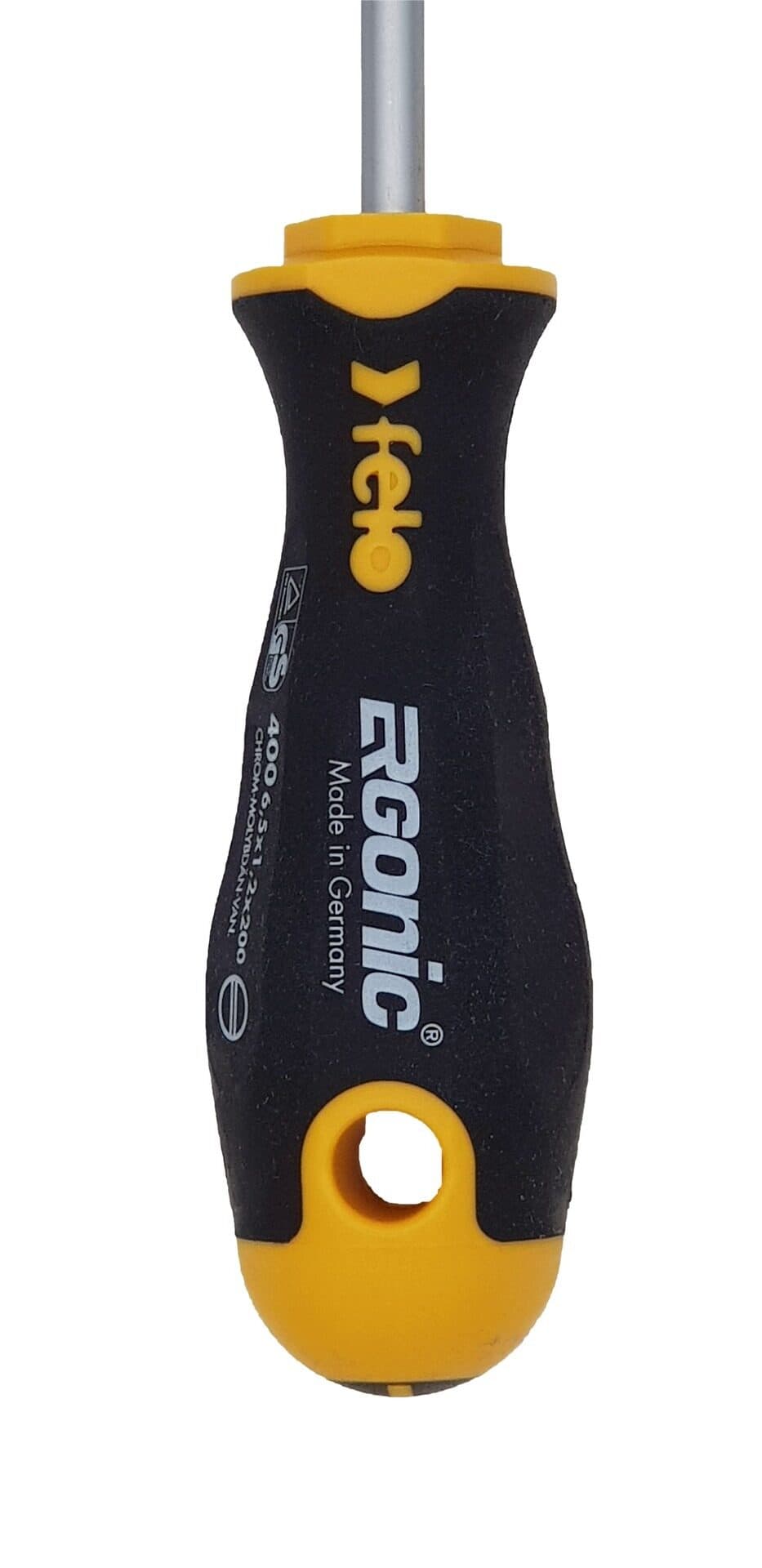 Felo Отвертка Ergonic плоская шлицевая 6,5X1,2X200 40065710 — миниатюра 2