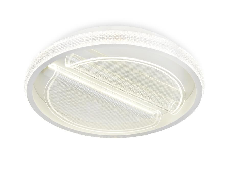 Ambrella Потолочный светодиодный светильник с пультом FA602 WH белый 88W D470*90 (ПДУ РАДИО 2.4)