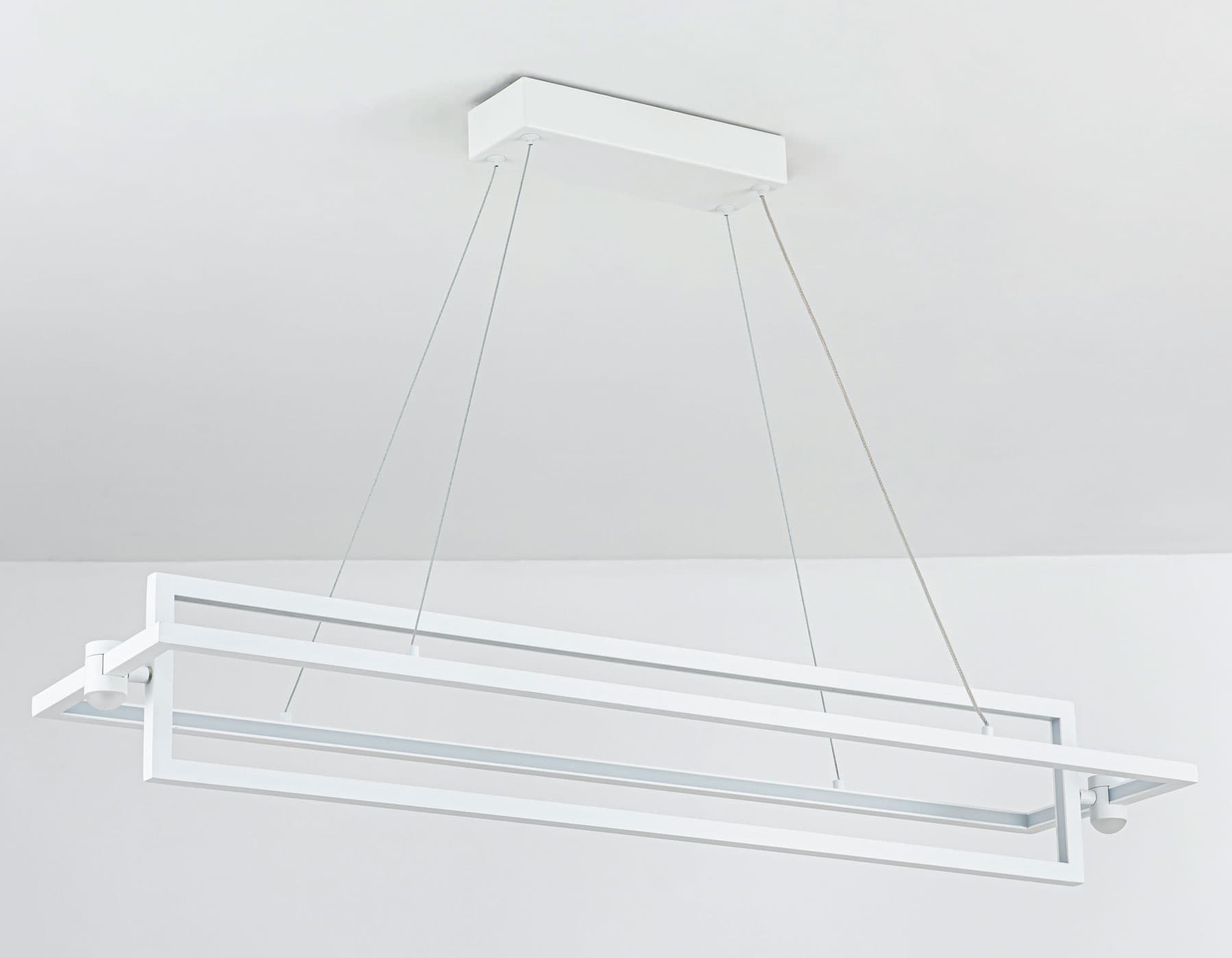 Ambrella Светильник подвесной светодиодный FL5735/2+2 WH белый 45W 3000K/4200K/6400K 900*220*1300 (без ПДУ) — миниатюра 5