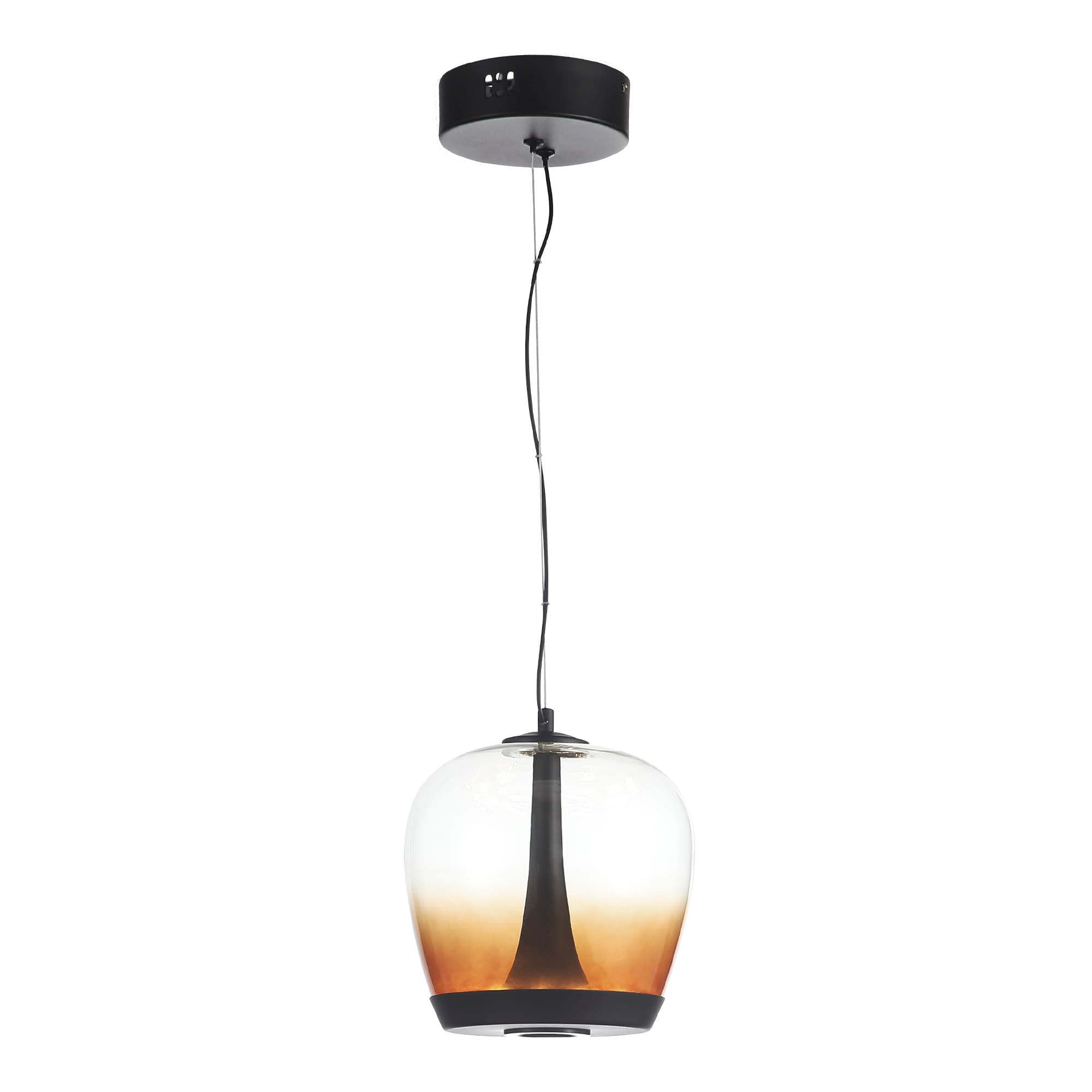 ST LUCE SL6014.413.01 Светильник подвесной Черный/Коричневый, Черный LED 1*17W 3000K