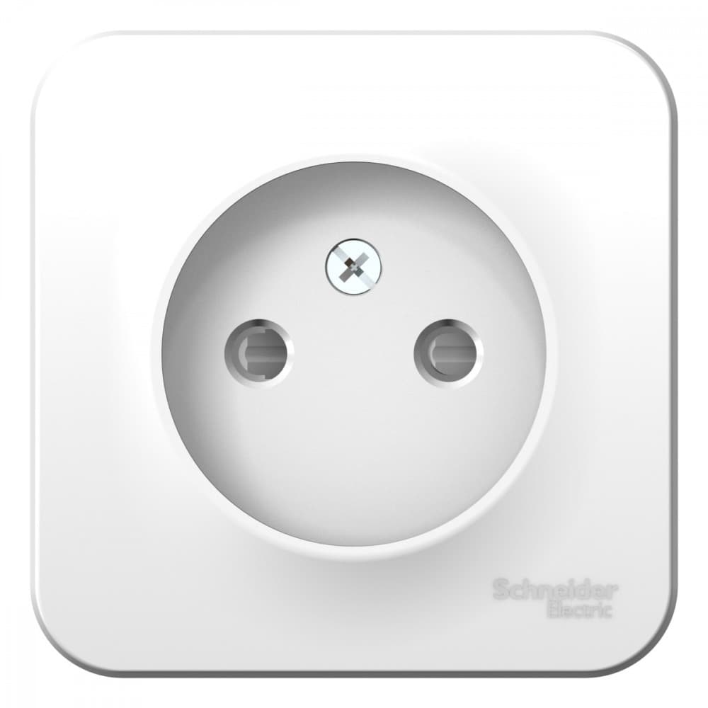 Systeme Electric Blanca наруж Бел Розетка б/з со шторками 16А, 250В, изолир. пластина — миниатюра 1