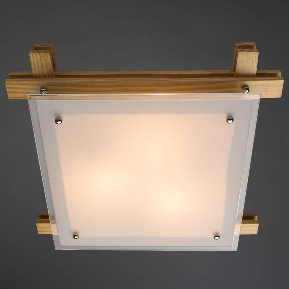 Arte Lamp Archimede Бежевый/Белый Светильник потолочный 3x60W 3xE27 A6460PL-3BR — миниатюра 4