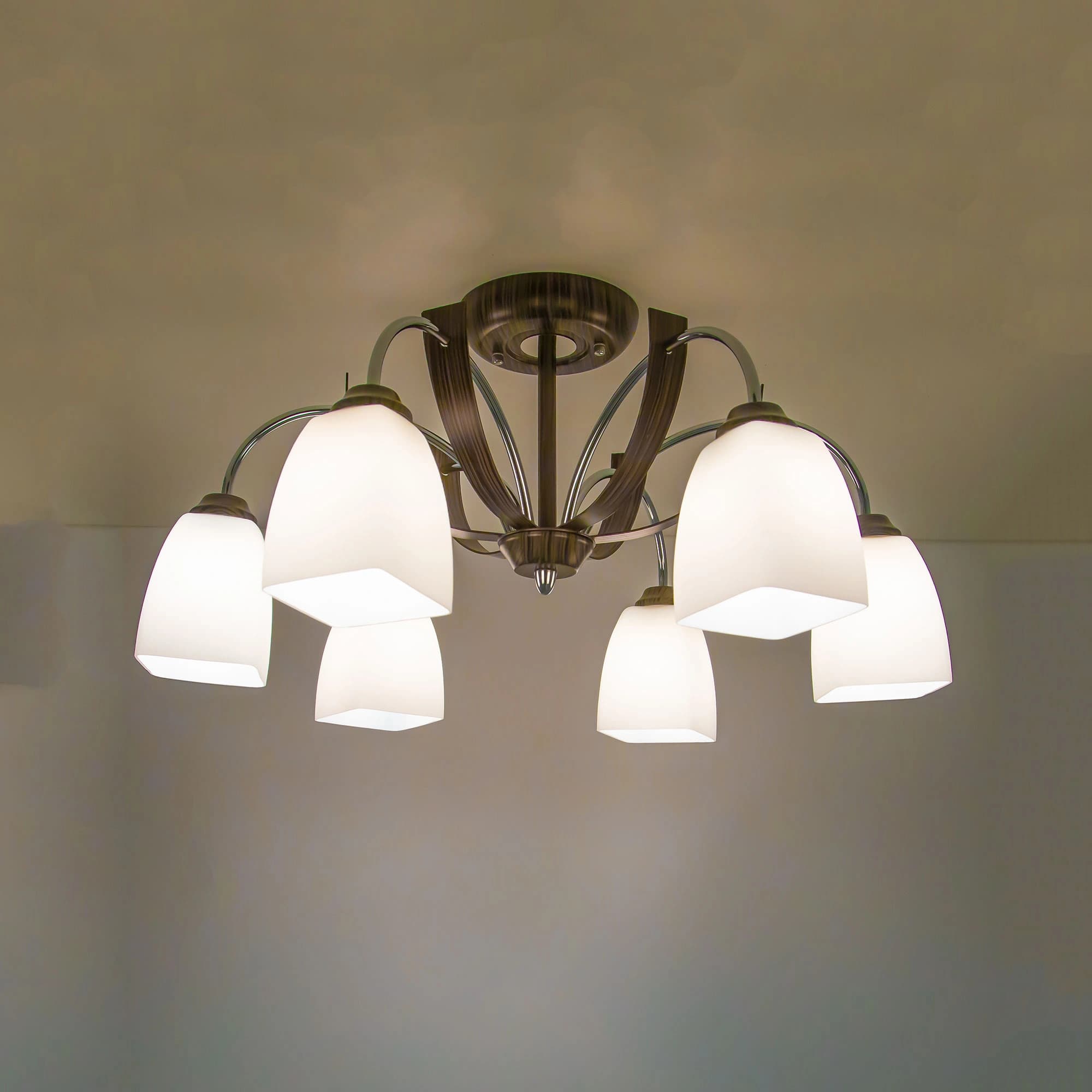 Citilux CL128161 Крокус Хром+Венге Светильник Люстра — миниатюра 4