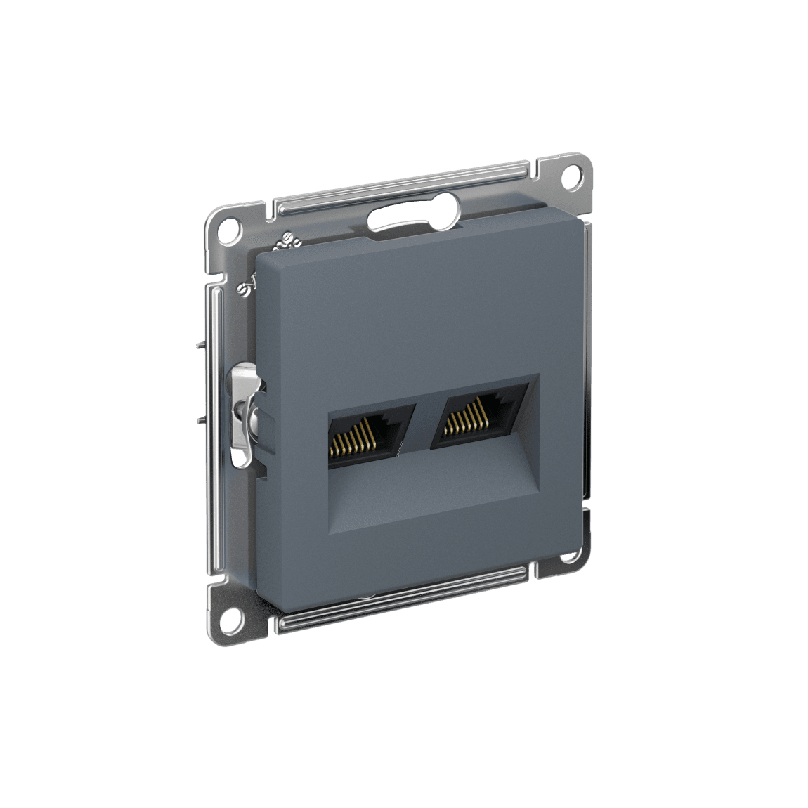 Systeme Electric AtlasDesign Грифель Розетка двойная компьютерная RJ45+RJ45 кат. 6А, механизм