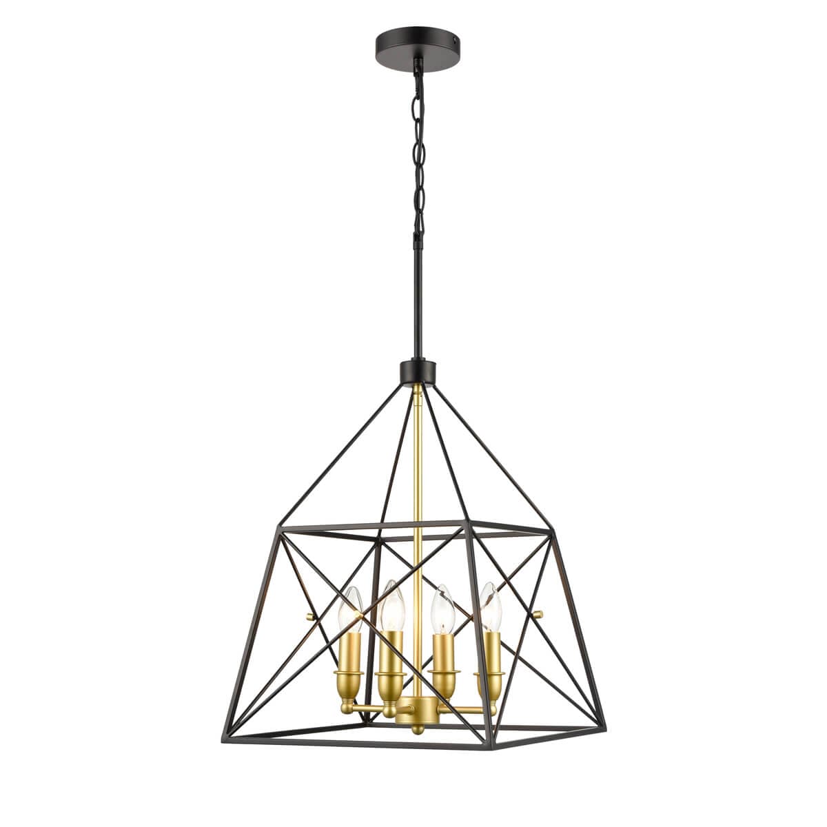 Vele Luce Clemente Светильник подвесной Classic L380*W380*H535/1635 черный, золото | black, gold металл | metal VL4272P04