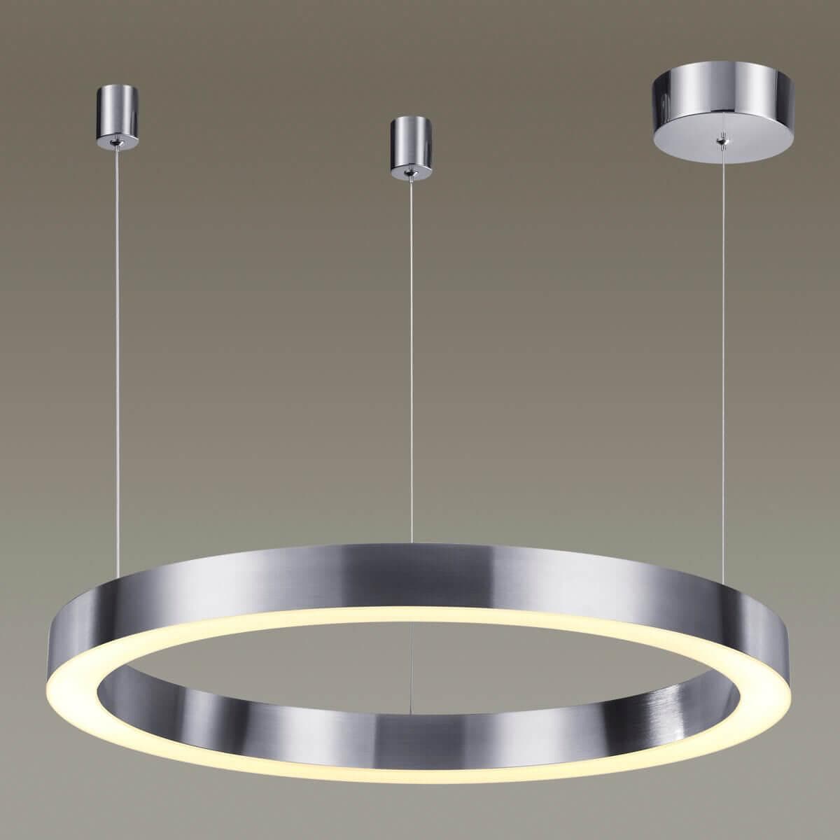 Odeon Light 4244/35L L-VISION ODL21 029  мат никель/металл Подвесной светильник IP20 LED 35W 1465Лм 4000K BRIZZI — миниатюра 3