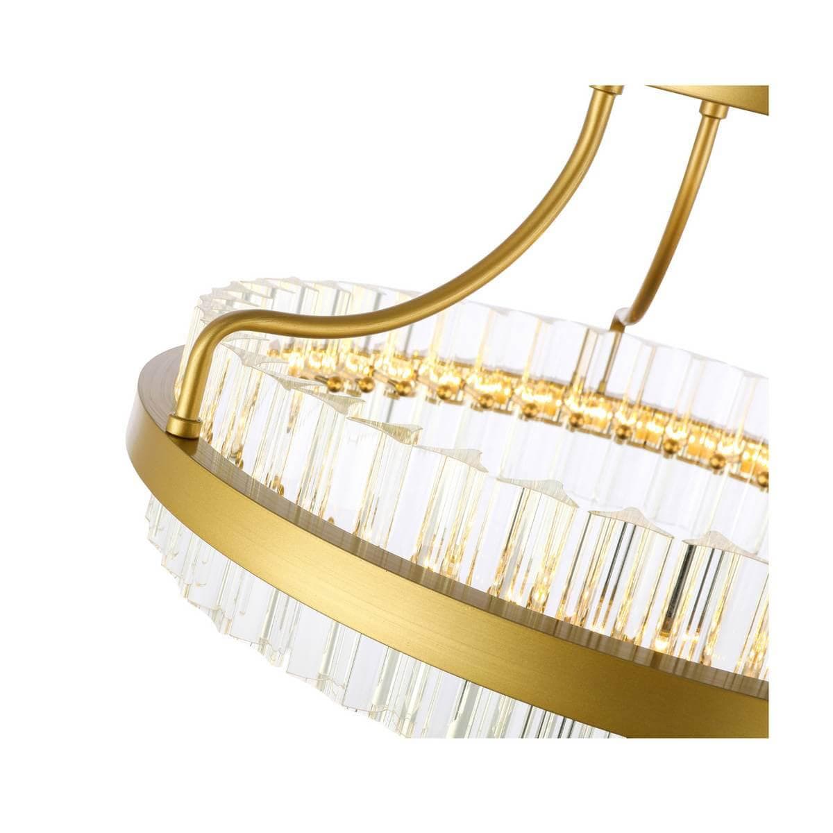 ST Luce SL383.202.01 Светильник потолочный Матовое золото/Прозрачный LED 1*34W — миниатюра 2