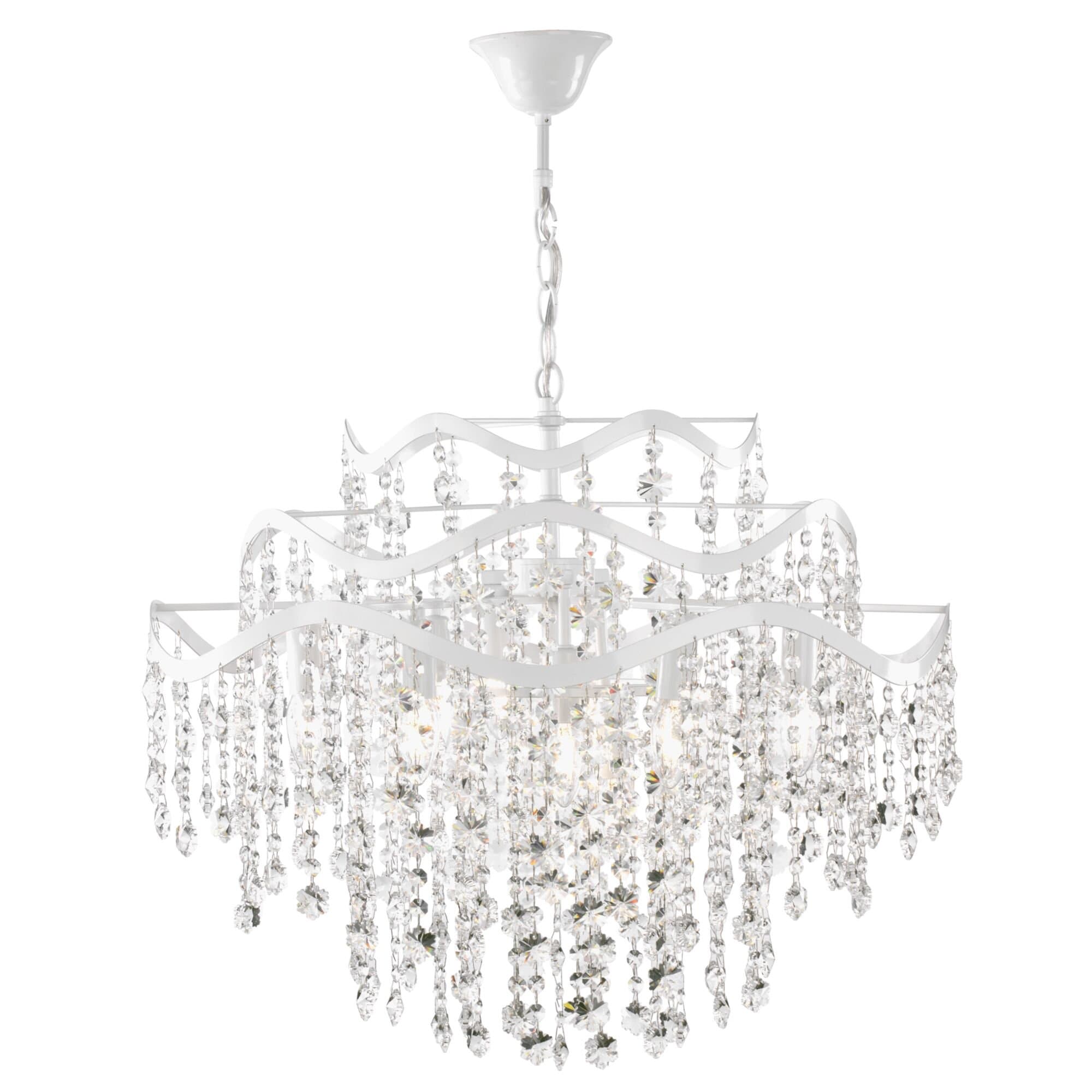 Freya Crystal Charlotte Белый Подвесной светильник E14 40W FR1001PL-09W — миниатюра 2