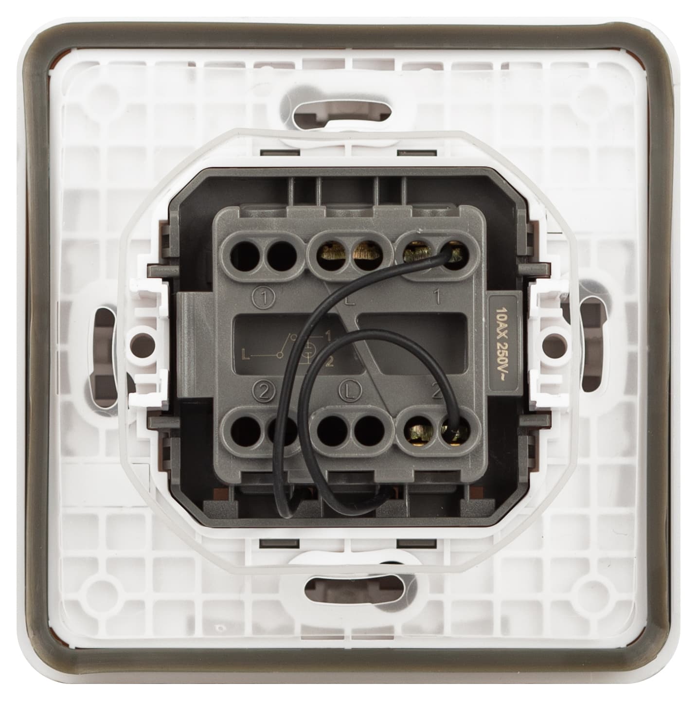 ЭРА Переключатель Эксперт 11-1527-01 с подсветкой IP55 10АХ-250В СУ белый — миниатюра 4
