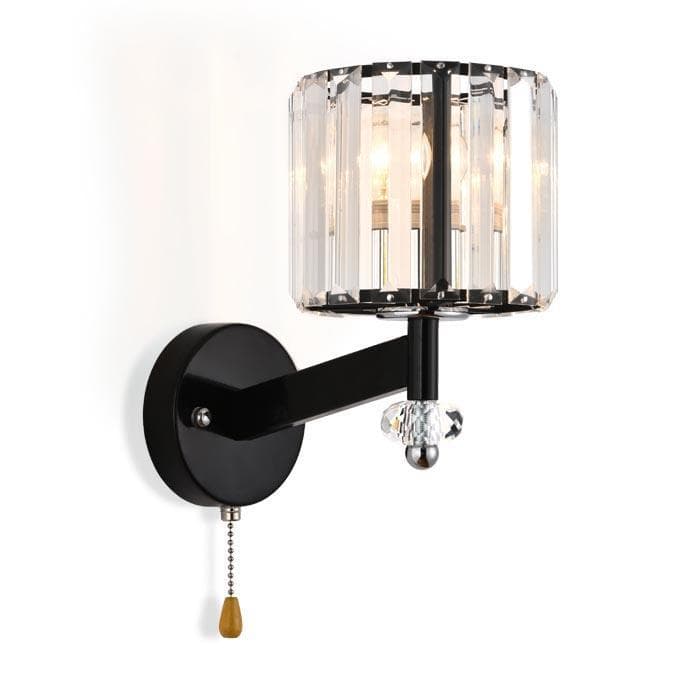 Ambrella Настенный светильник с выключателем TR5897 BK/CL черный/прозрачный E14 max 40W 240*135*230