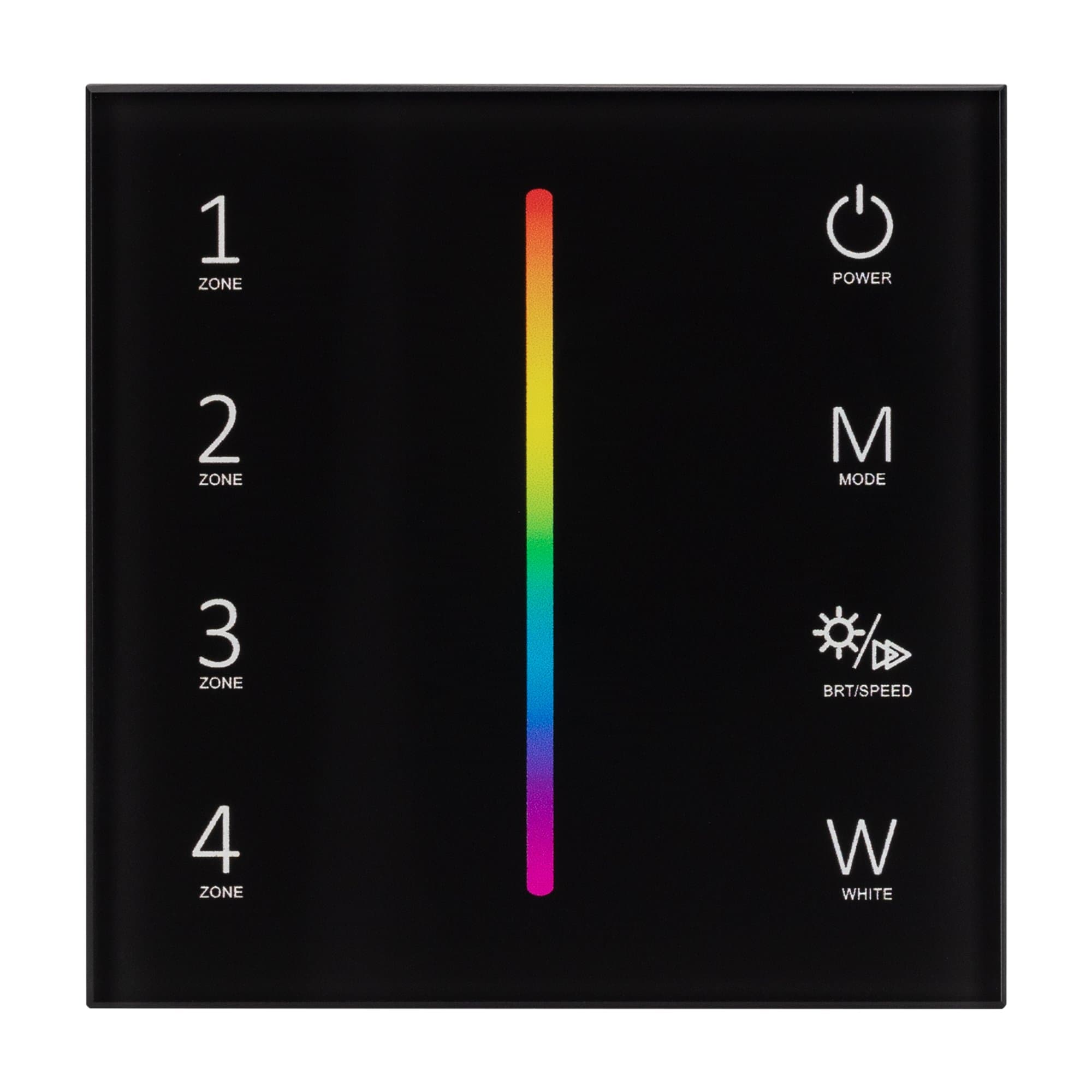 Arlight Панель Sens SMART-P30-RGBW Black (230V, 4 зоны, 2.4G) (IP20 Пластик, 5 лет) 027104 — миниатюра 3