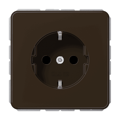 JUNG SCHUKO®-розетка 16 A / 250 B ~ , коричневая CD1521BR