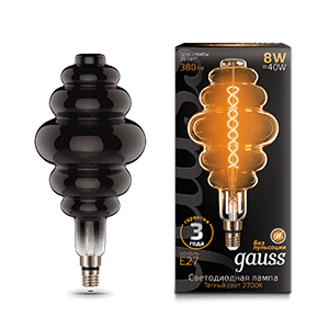 Gauss Лампа Filament Honeycomb 8W 380lm 2700К Е27 gray flexible LED 159802008 — миниатюра 1