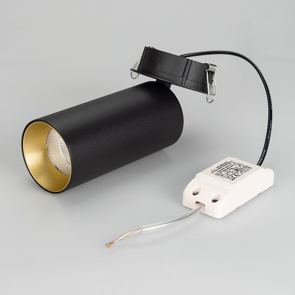 Arlight Светильник SP-POLO-BUILT-R65-8W Warm3000 (BK-GD, 40 deg) (IP20 Металл, 3 года) 027254 — миниатюра 9