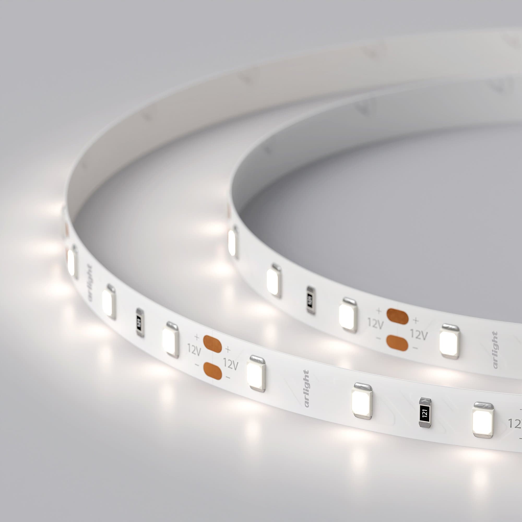 Arlight Светодиодная лента RT 2-5000 12V Day5000 (2835, 300 LED, CRI98) (7.2 Вт/м, IP20) 021404(1) — миниатюра 2