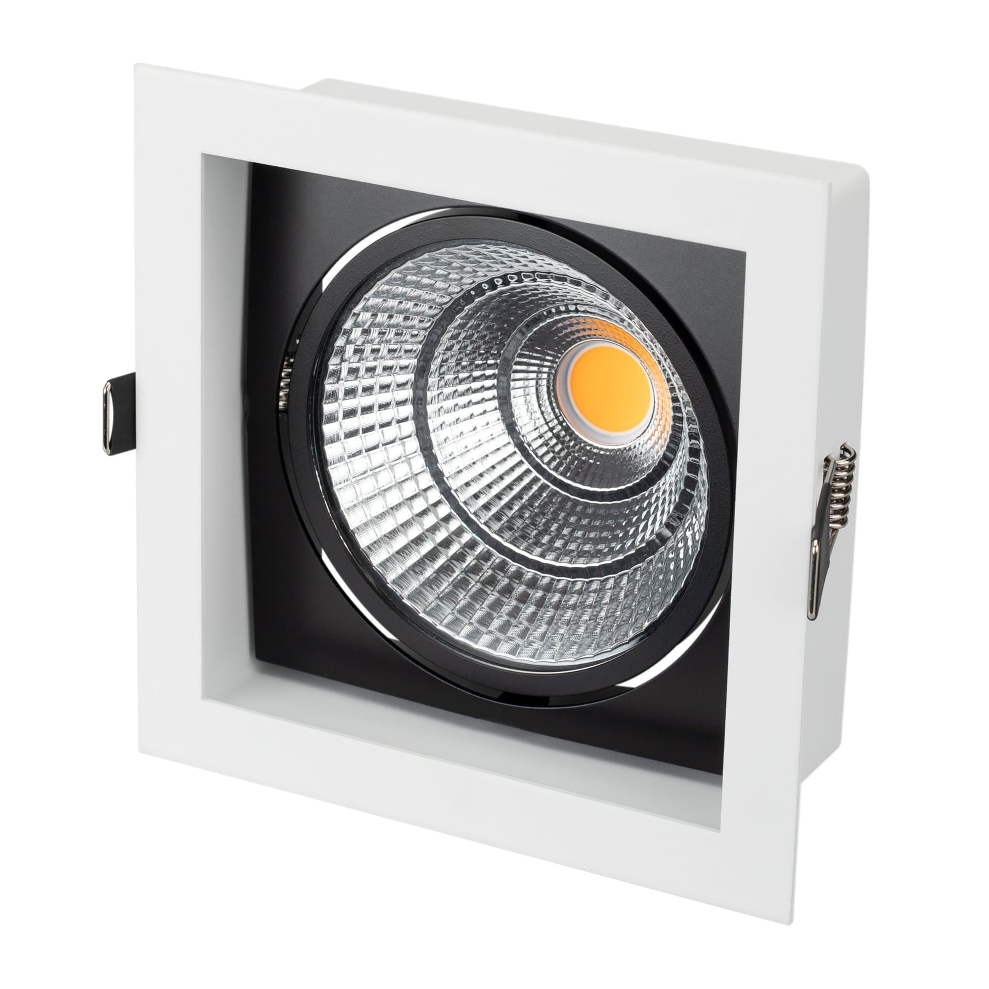 Arlight Светильник CL-KARDAN-S152x152-25W Warm3000 (WH-BK, 30 deg) 024984 — миниатюра 6