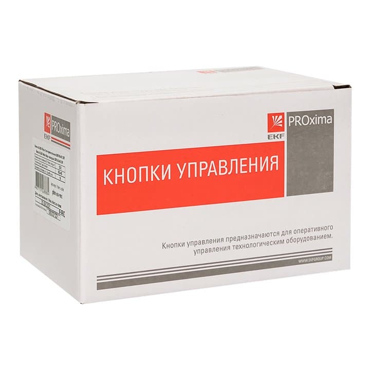 EKF PROxima Кнопка AS-22N "Пуск-Стоп" прямоугольная 220В NO+NC — миниатюра 2