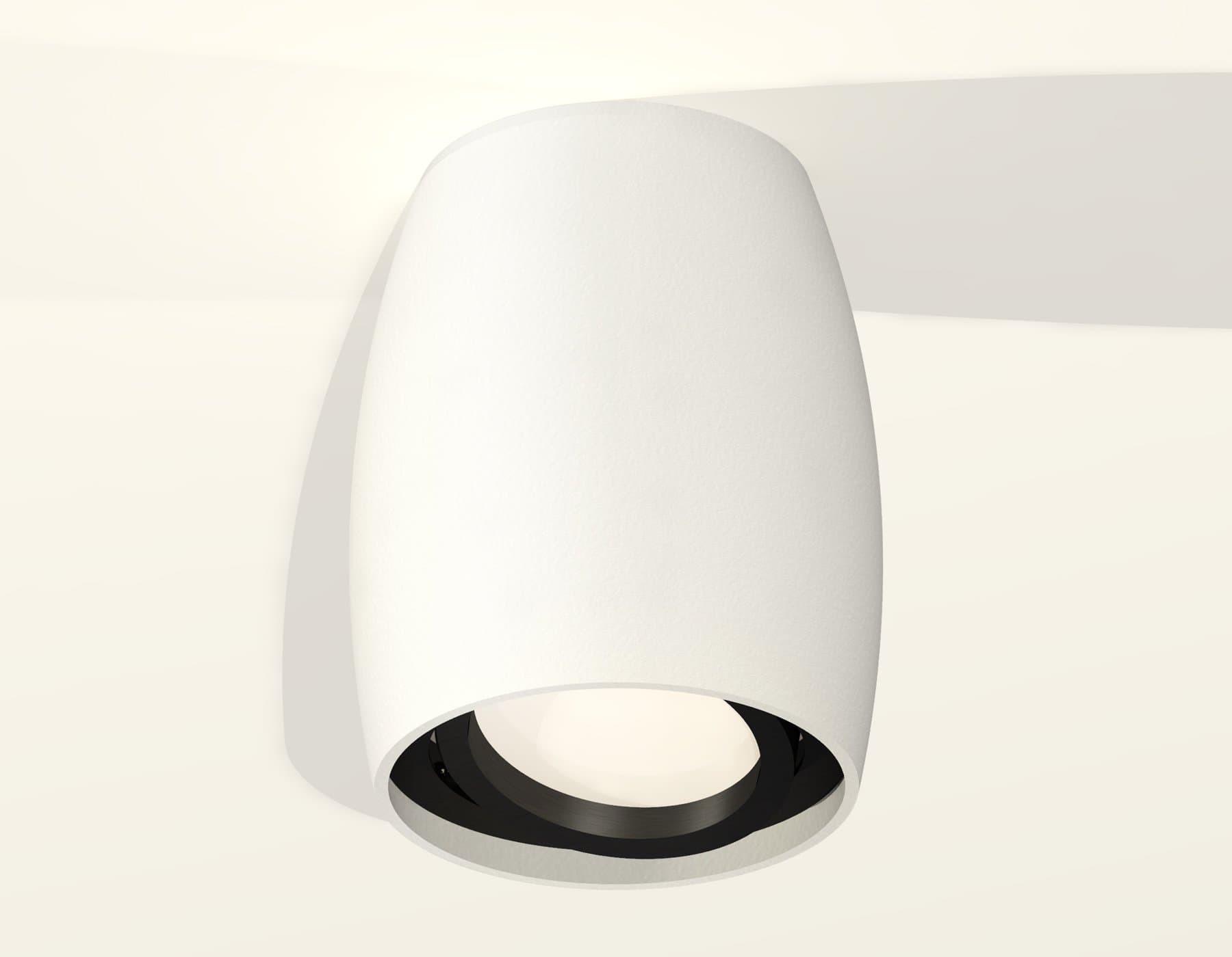 Ambrella Комплект накладного поворотного светильника XS1122002 SWH/PBK белый песок/черный полированный MR16 GU5.3 (C1122, N7002) — миниатюра 2