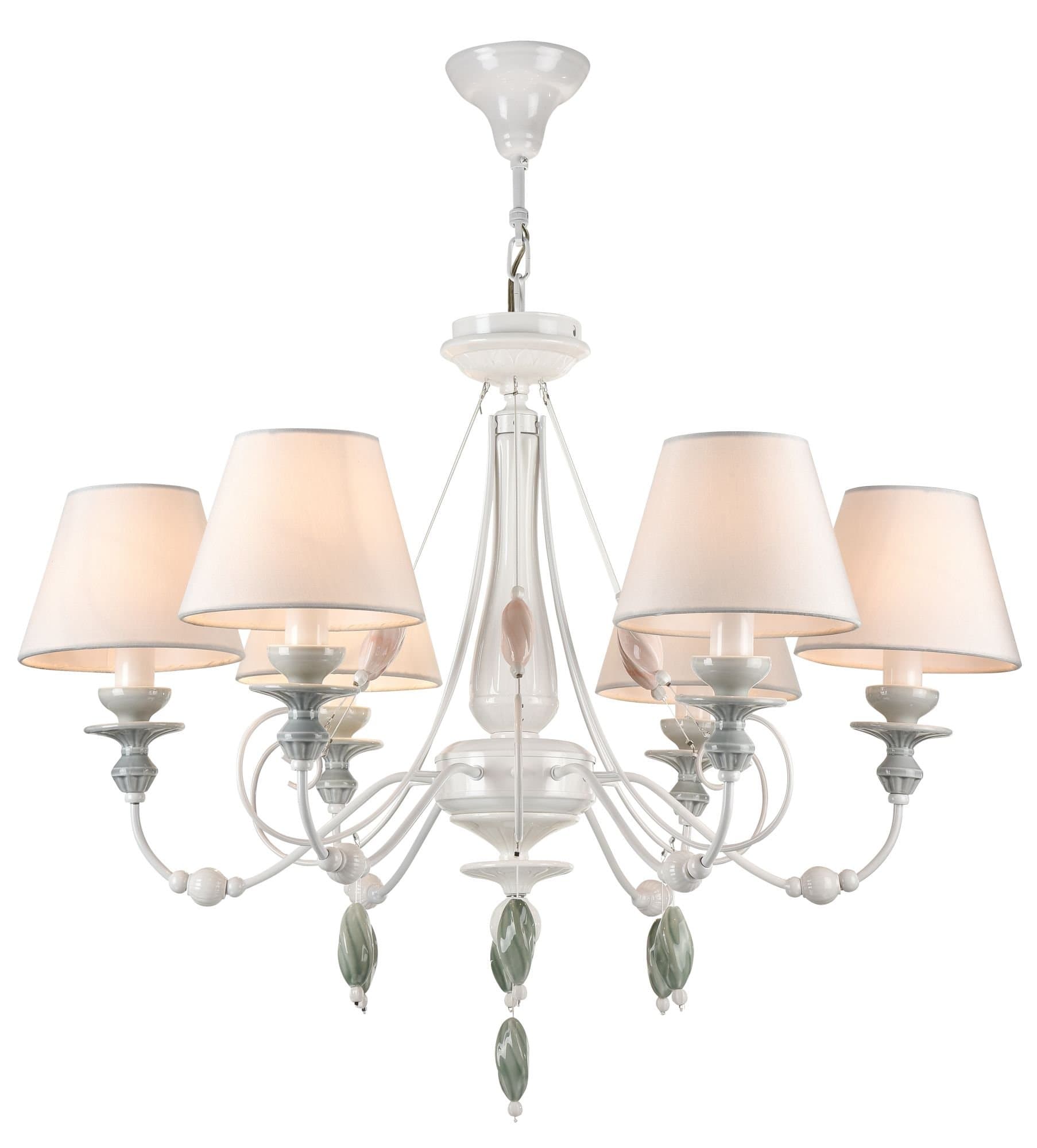 Maytoni Elegant Adelia Жемчужный белый Люстра 6xE14 40W ARM540-06-W — миниатюра 3