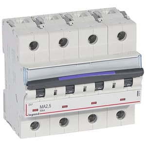 Legrand DX3 Автоматический выключатель 50кА 2,5А 4P MA 410257 — миниатюра 2