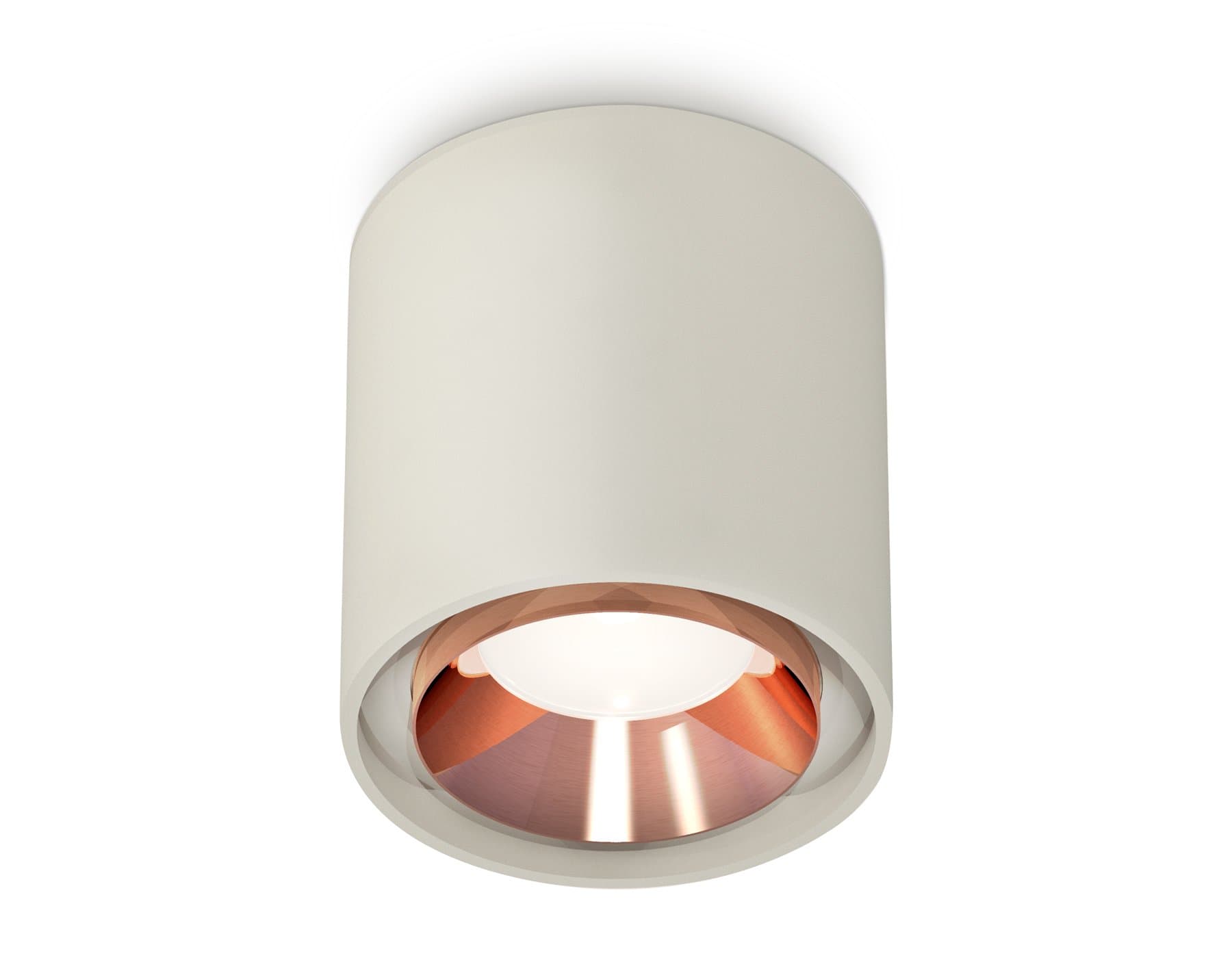 Ambrella Комплект накладного светильника XS7724005 SGR/PPG серый песок/золото розовое полированное MR16 GU5.3 (C7724, N7035) — миниатюра 1