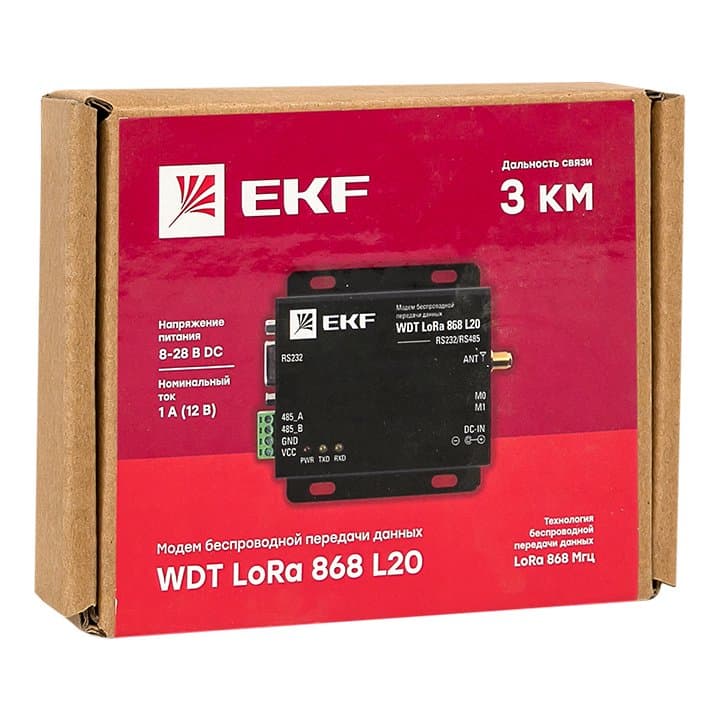 EKF PROxima Модем беспроводной передачи данных WDT LoRa 868 L20 — миниатюра 2