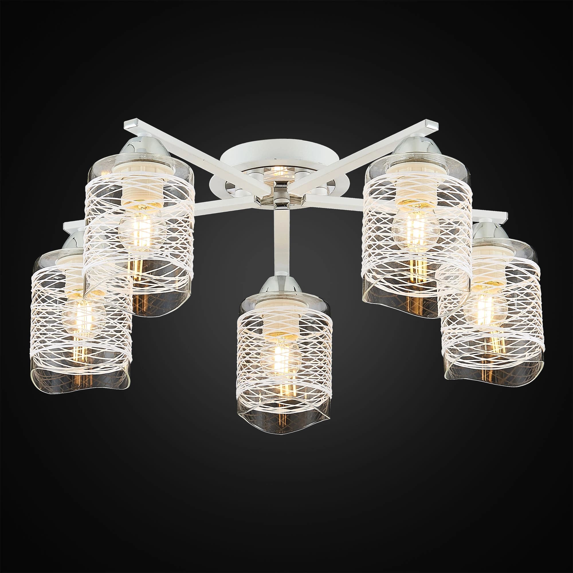 Citilux CL146157 Лора Бел.+Хром Светильник потолочный