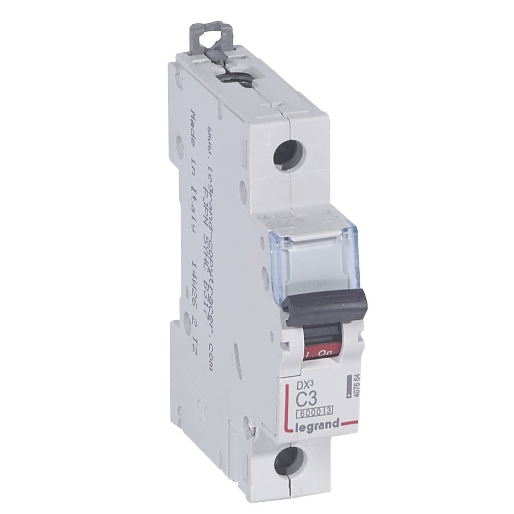 Legrand DX3 Автоматический выключатель 1P 3A (C) 6000/10kA 407664 — миниатюра 1