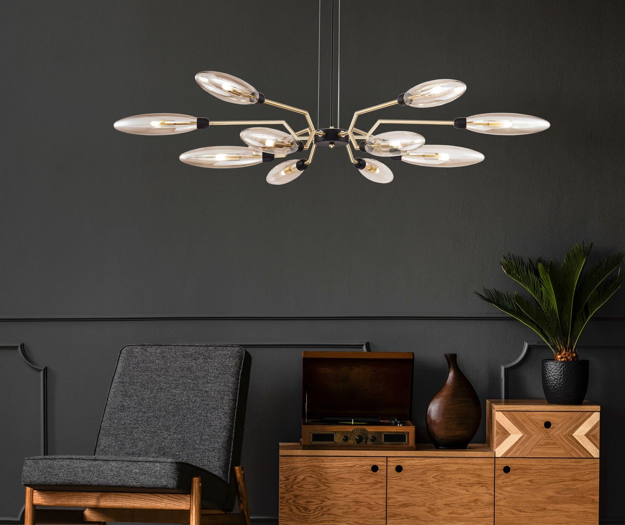 Maytoni Modern Ventura Матовое Золото Подвесной светильник G9 28W MOD012CL-12G — миниатюра 3
