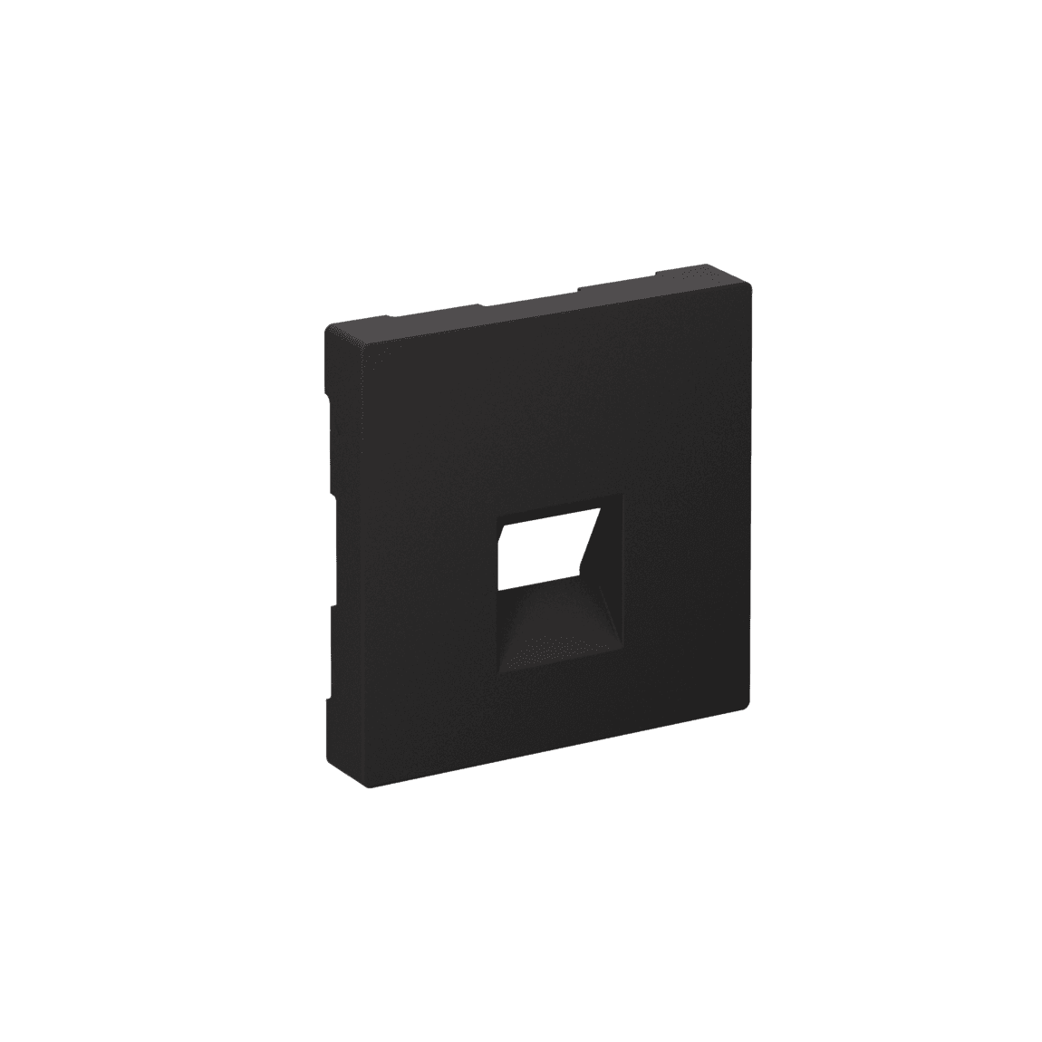 Systeme Electric AtlasDesign Карбон Накладка для информационных функций типа Keystone — миниатюра 1