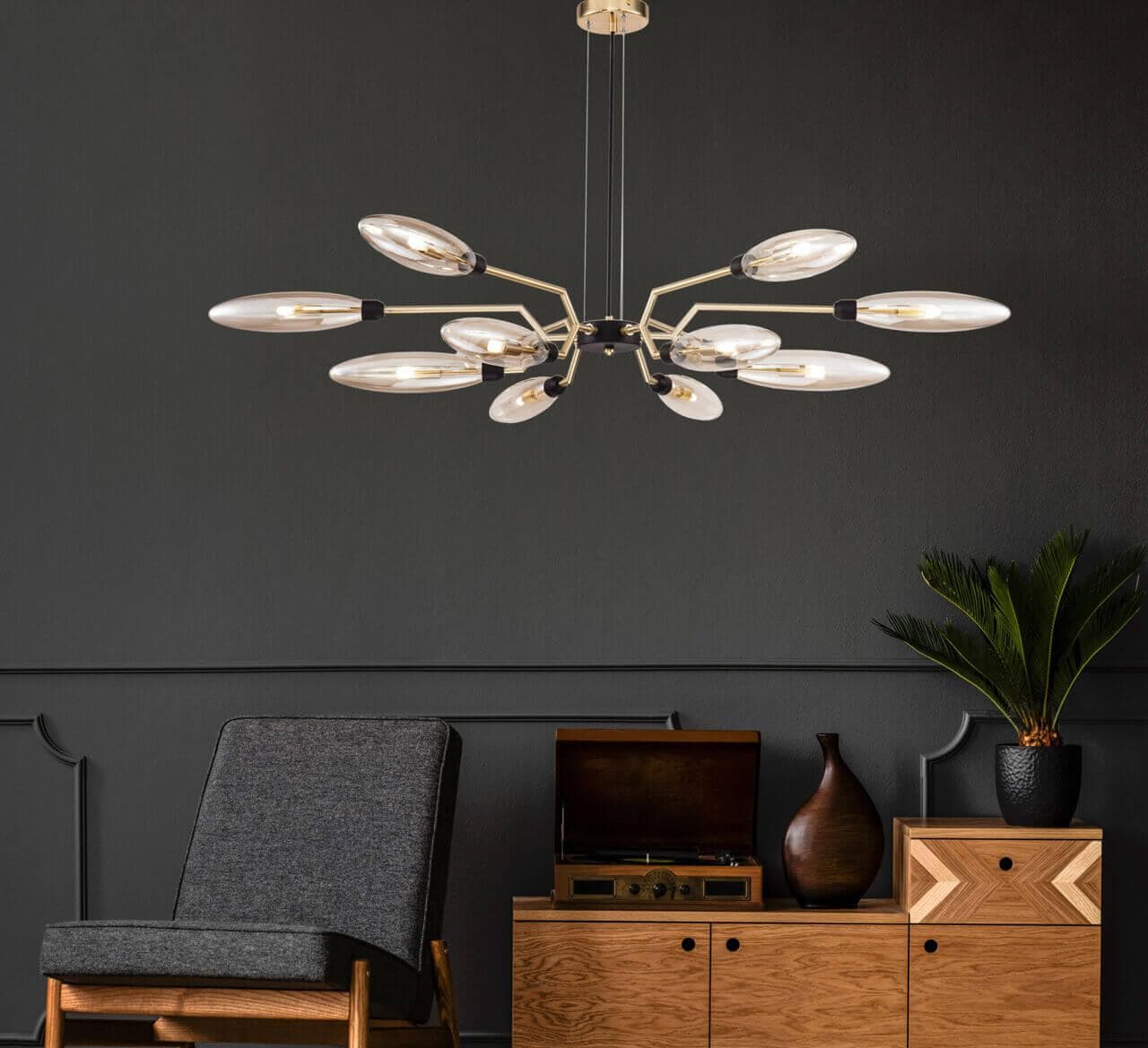 Maytoni Modern Ventura Матовое Золото Подвесной светильник G9 28W MOD012CL-12G — миниатюра 8