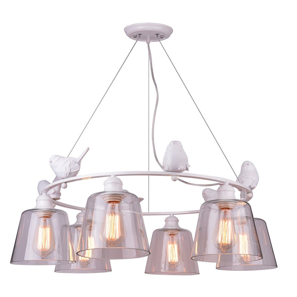 Arte Lamp PASSERO Люстра 28*28*83 A4289LM-6WH