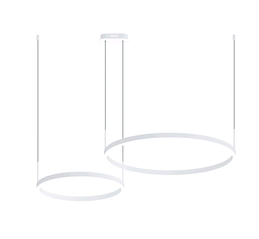 Kink Light 08219,01PA Подвес диммируемый Тор белый w90*60(d40+60) h110 Led 60W (4000K)
